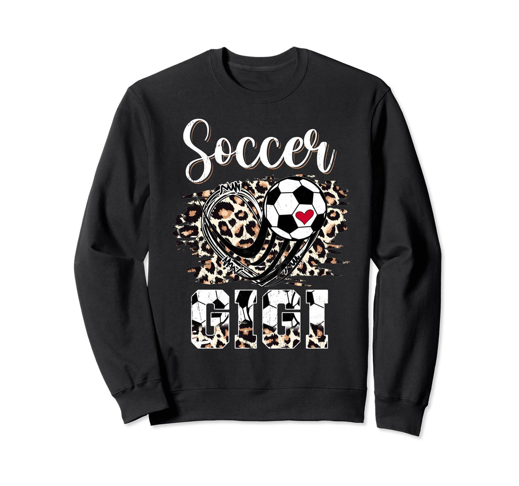 Soccer Gigi Leopard Funny Mothers Sweatshirt - Trendy Graphic for Adults - T-Shirt, Sweatshirt, Hoodie