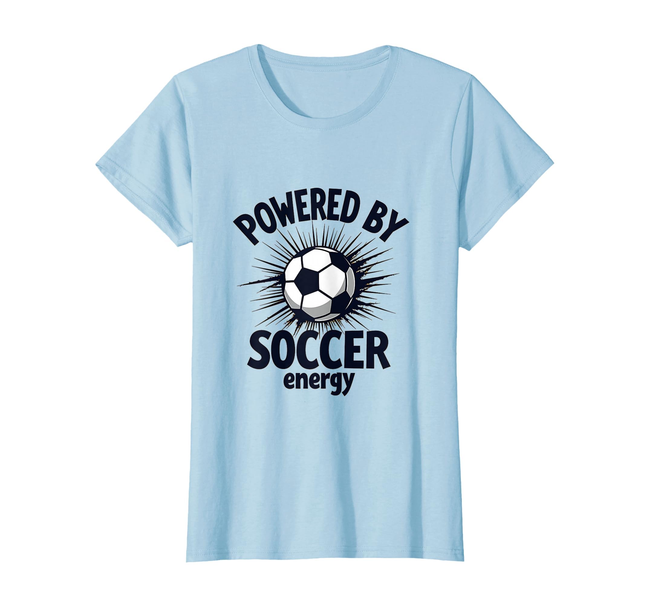 Powered Soccer Energy Athletic T-Shirt - Aesthetic Graphic for Adults - T-Shirt, Sweatshirt, Hoodie