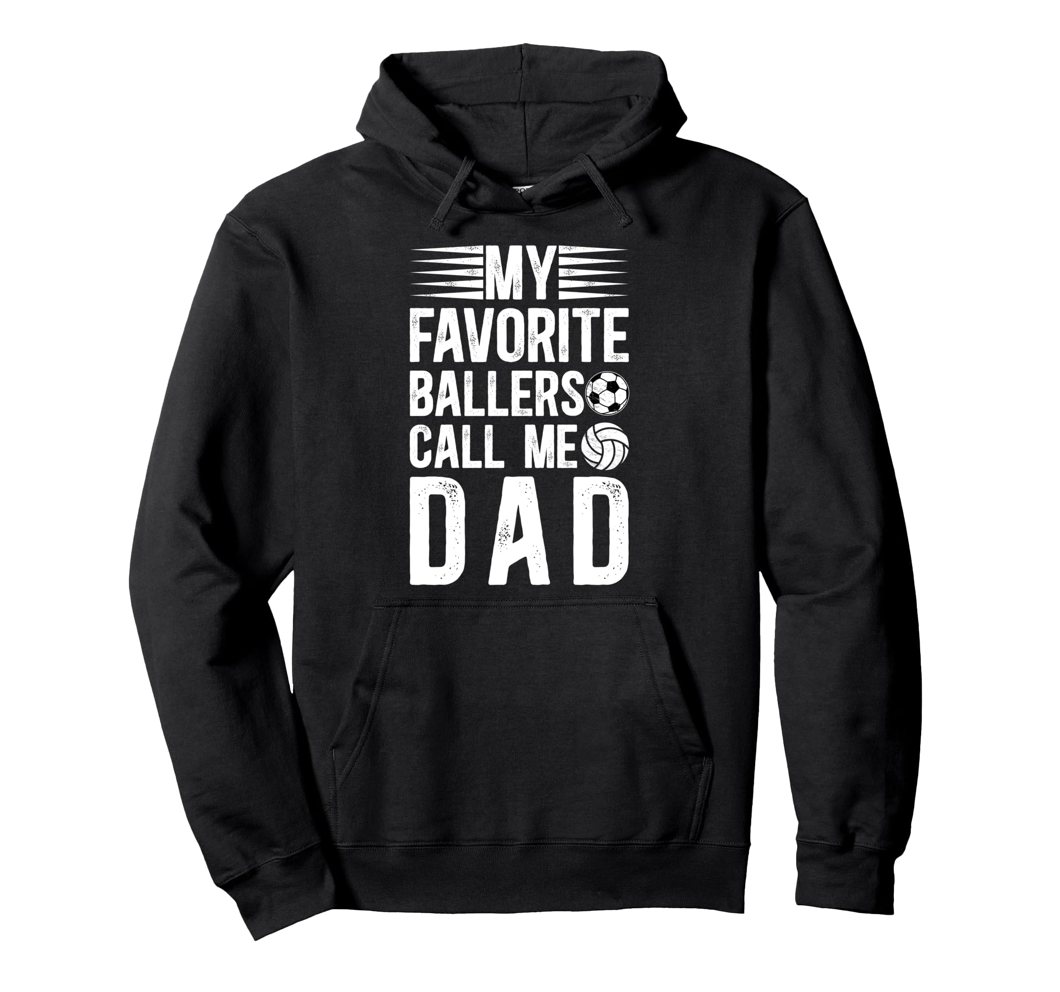 My Favorite Ballers Call Me Dad Hoodie - Fun Novelty Design for Adults - T-Shirt, Sweatshirt, Hoodie