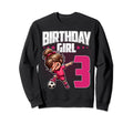 3Rd Birthday Soccer Dabbing 3 Years Old Sweatshirt - Trendy Graphic Unisex - T-Shirt, Sweatshirt, Hoodie