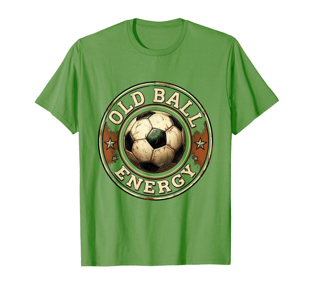 Old Ball Energy Soccer Ball T-Shirt - Minimalist Print Men Women - T-Shirt, Sweatshirt, Hoodie