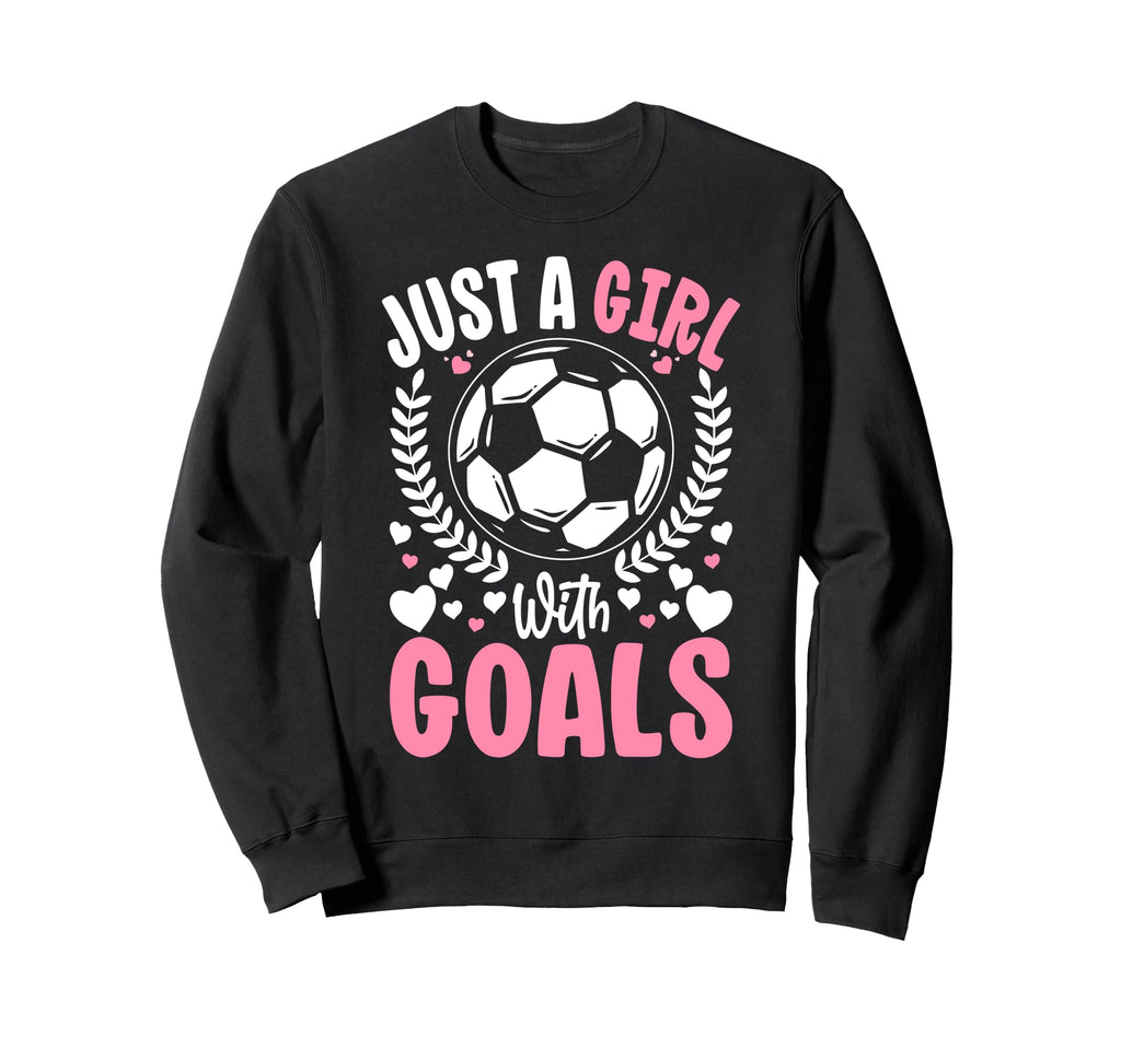 Just Goals Soccer Team Sport Goal Sweatshirt - Minimalist Print for Adults - T-Shirt, Sweatshirt, Hoodie