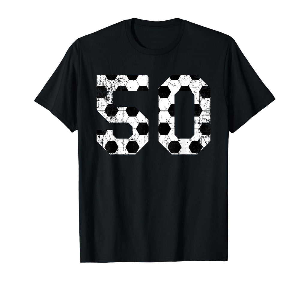Soccer 50 Jersey Number T-Shirt - Minimalist Print for Adults - T-Shirt, Sweatshirt, Hoodie