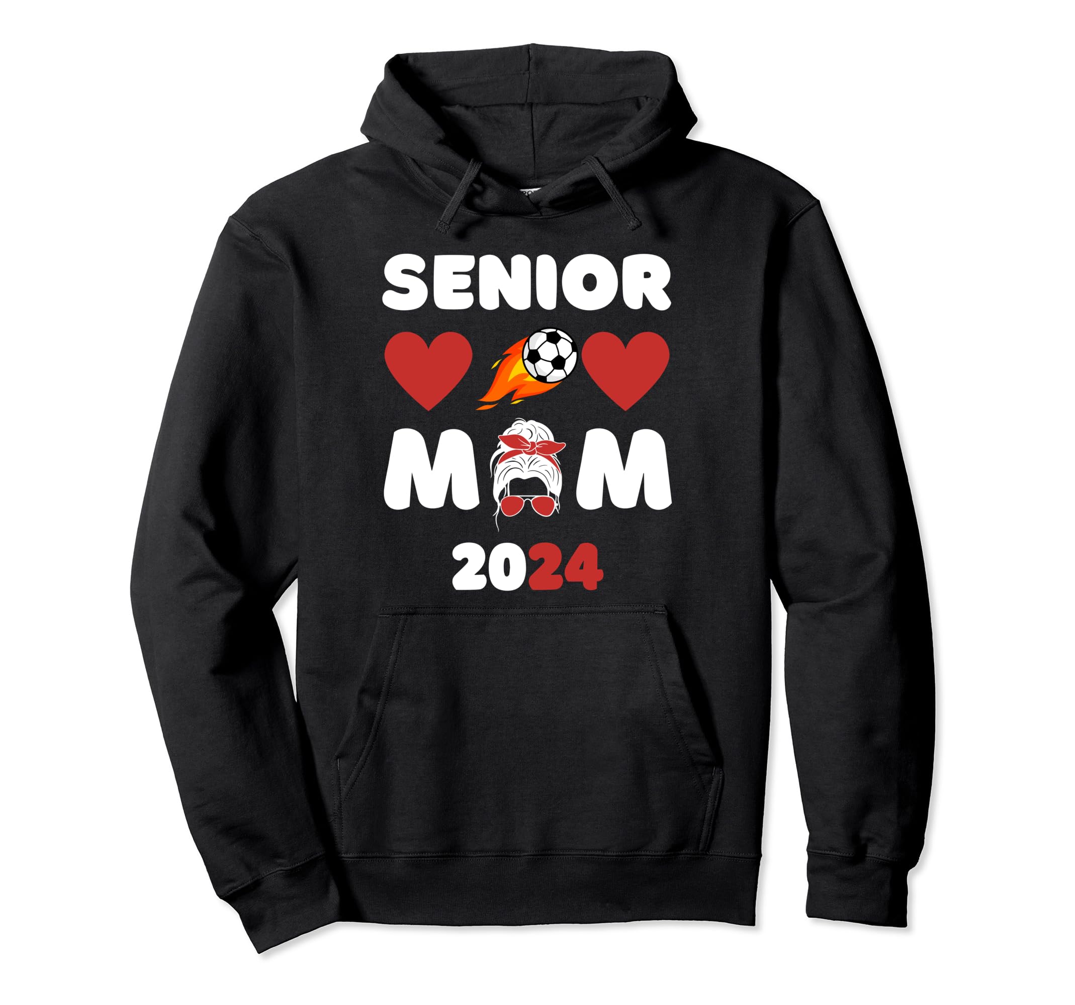 Senior Mom Class 2024 Soccer Mom Graduation Hoodie - Trendy Graphic Unisex - T-Shirt, Sweatshirt, Hoodie