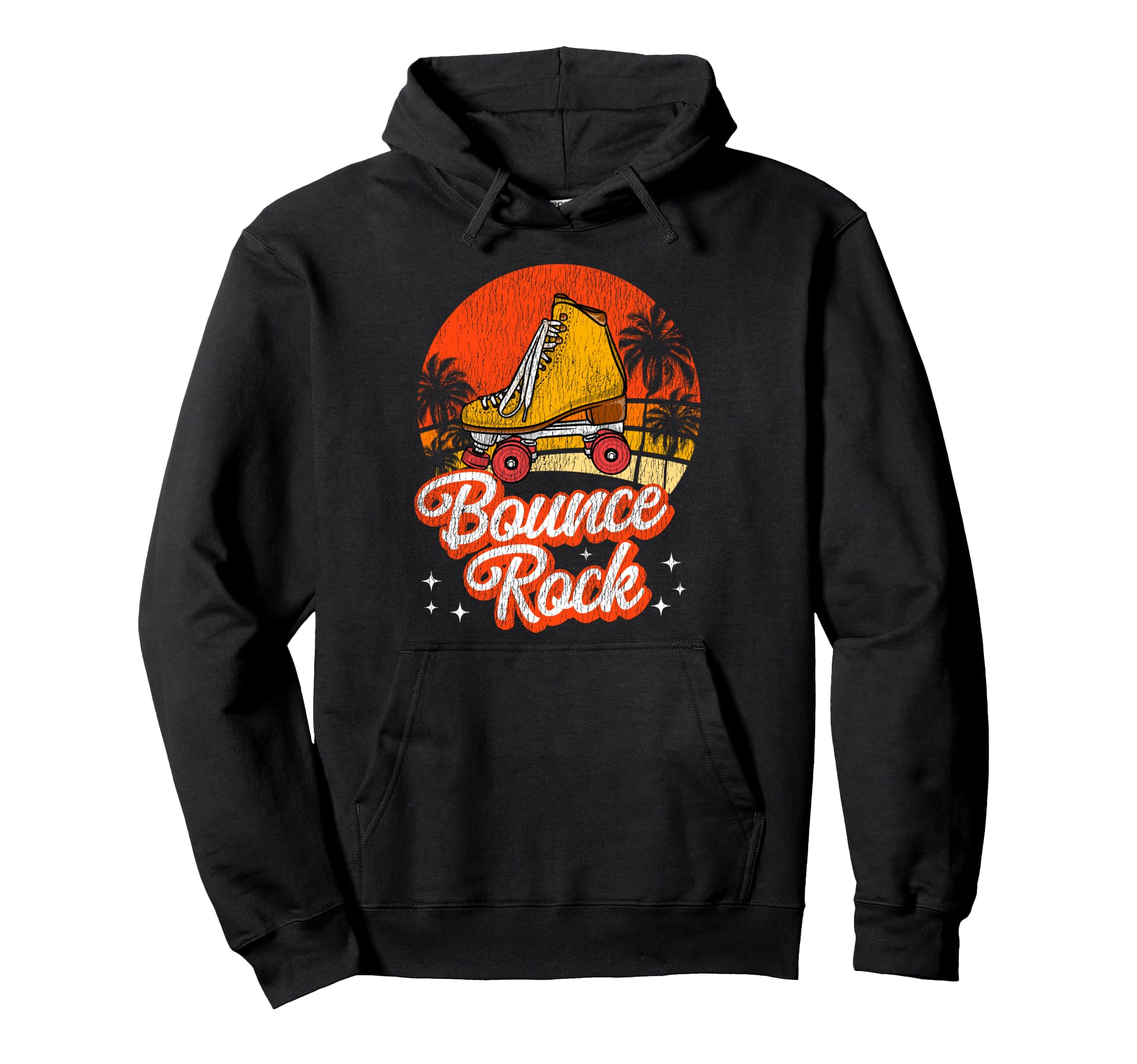 Roller Skating Skate 1970S Beach Hoodie - Minimalist Print Unisex - T-Shirt, Sweatshirt, Hoodie