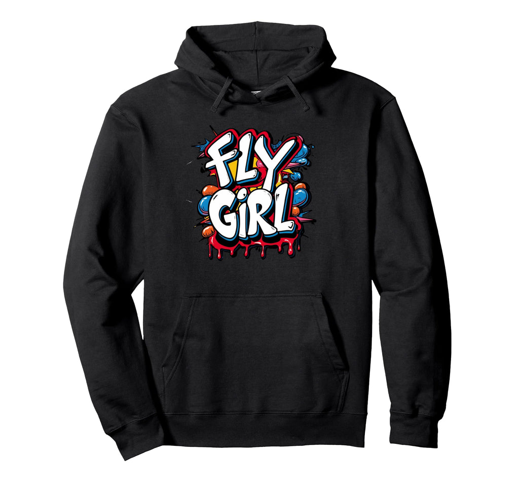 Fly 80S 90S Old School Hip Hop Graffiti Hoodie - Graphic Print Men Women - T-Shirt, Sweatshirt, Hoodie