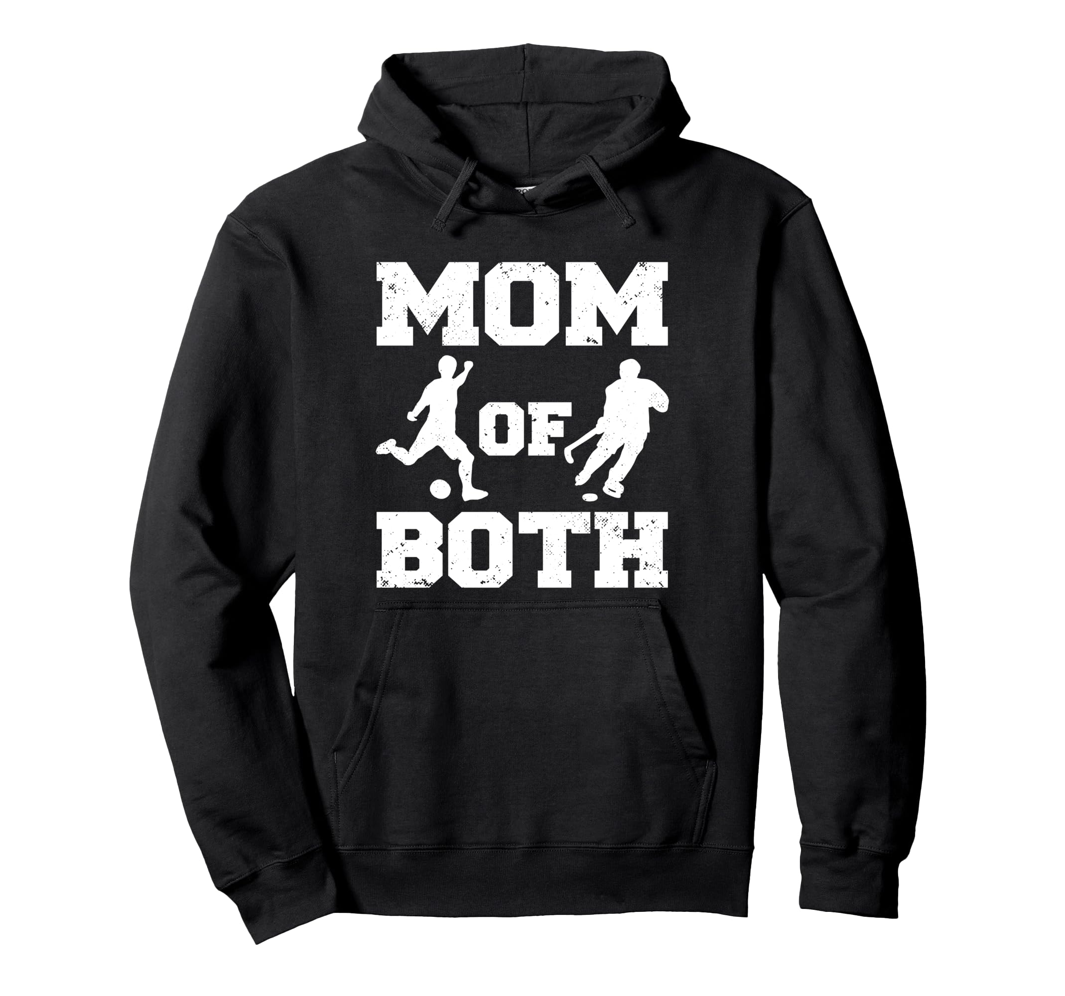 Mom Both Funny Soccer Hockey Mom Hoodie - Aesthetic Graphic Unisex - T-Shirt, Sweatshirt, Hoodie