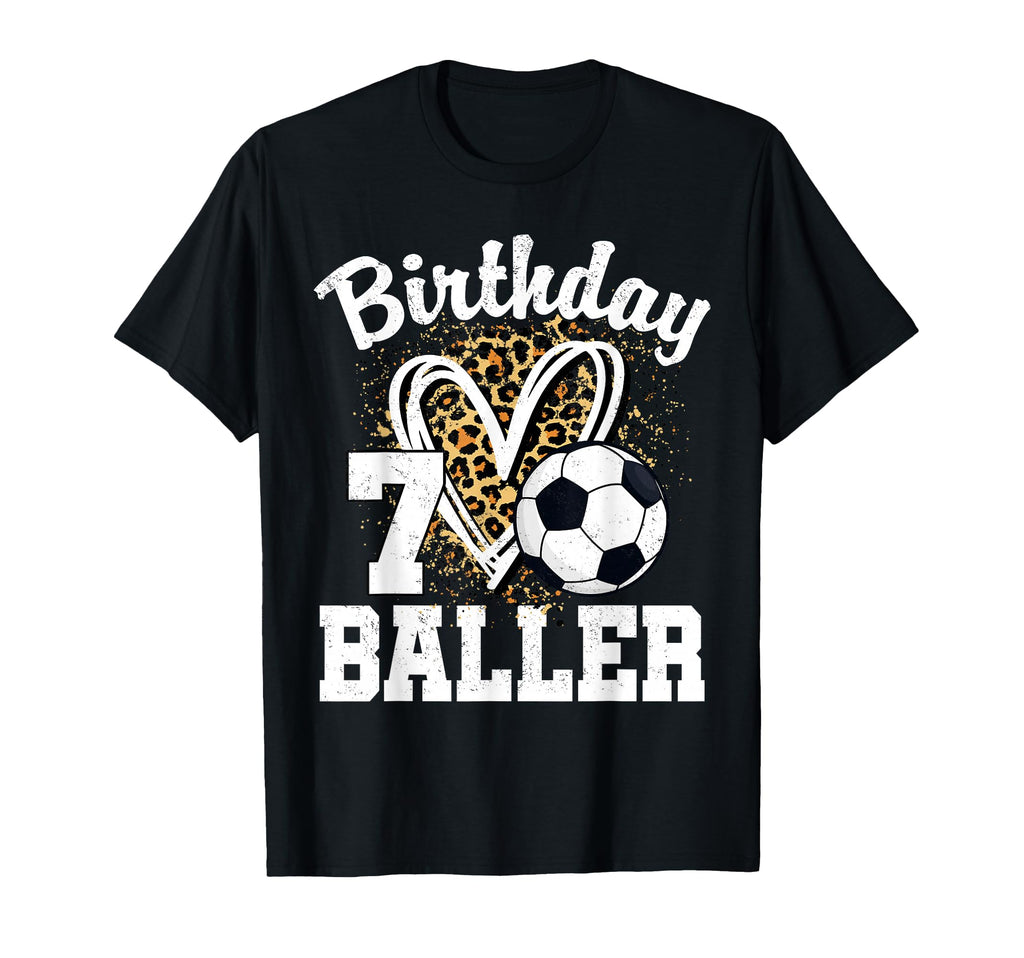 7Th Birthday Baller 7 Year Old Birthday T-Shirt - Novelty Apparel Unisex - T-Shirt, Sweatshirt, Hoodie