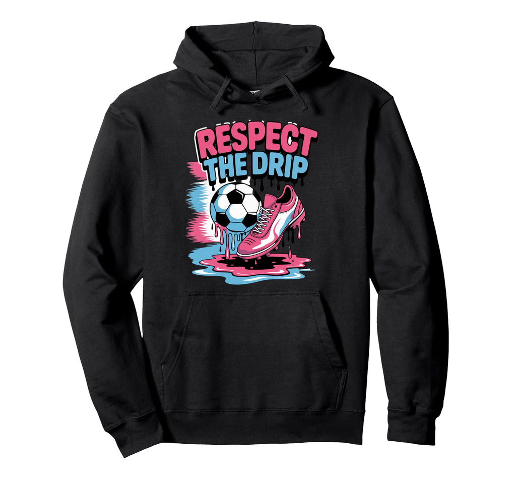 Respect Drip Ice Cream Drip Game Soccer Hoodie - Aesthetic Graphic Unisex - T-Shirt, Sweatshirt, Hoodie