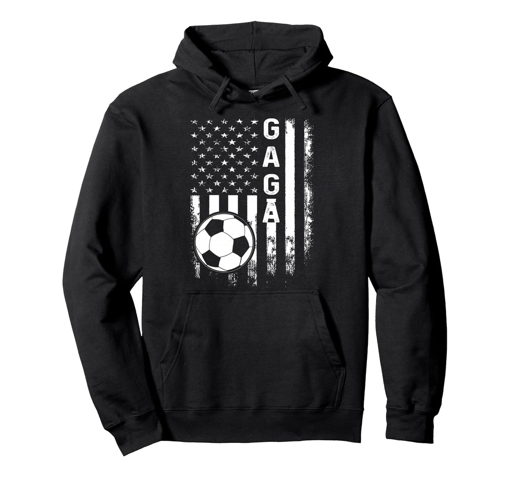 Soccer Gaga American Flag Hoodie - Aesthetic Graphic Men Women - T-Shirt, Sweatshirt, Hoodie