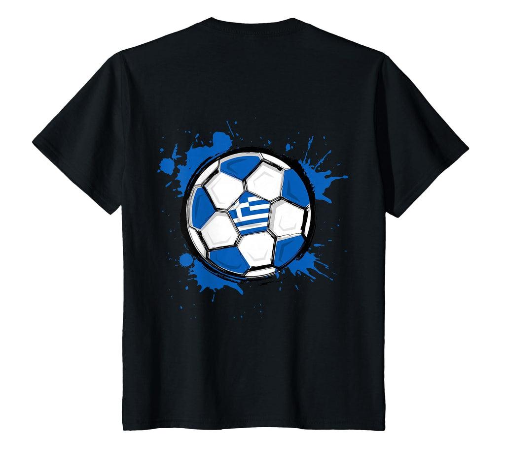 Splash Soccer Ball Greece T-Shirt - Casual Everyday Wear for Adults - T-Shirt, Sweatshirt, Hoodie
