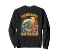Making Waves From Grave Skeleton Sweatshirt - Aesthetic Graphic Unisex - T-Shirt, Sweatshirt, Hoodie