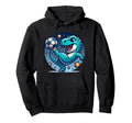 Soccer Player T Rex Dinosaur Hoodie - Fun Novelty Design for Adults - T-Shirt, Sweatshirt, Hoodie