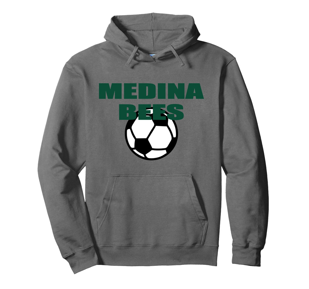 Medina Ohio Bees Soccer Spirit Wear Hoodie - Fun Novelty Design for Adults - T-Shirt, Sweatshirt, Hoodie