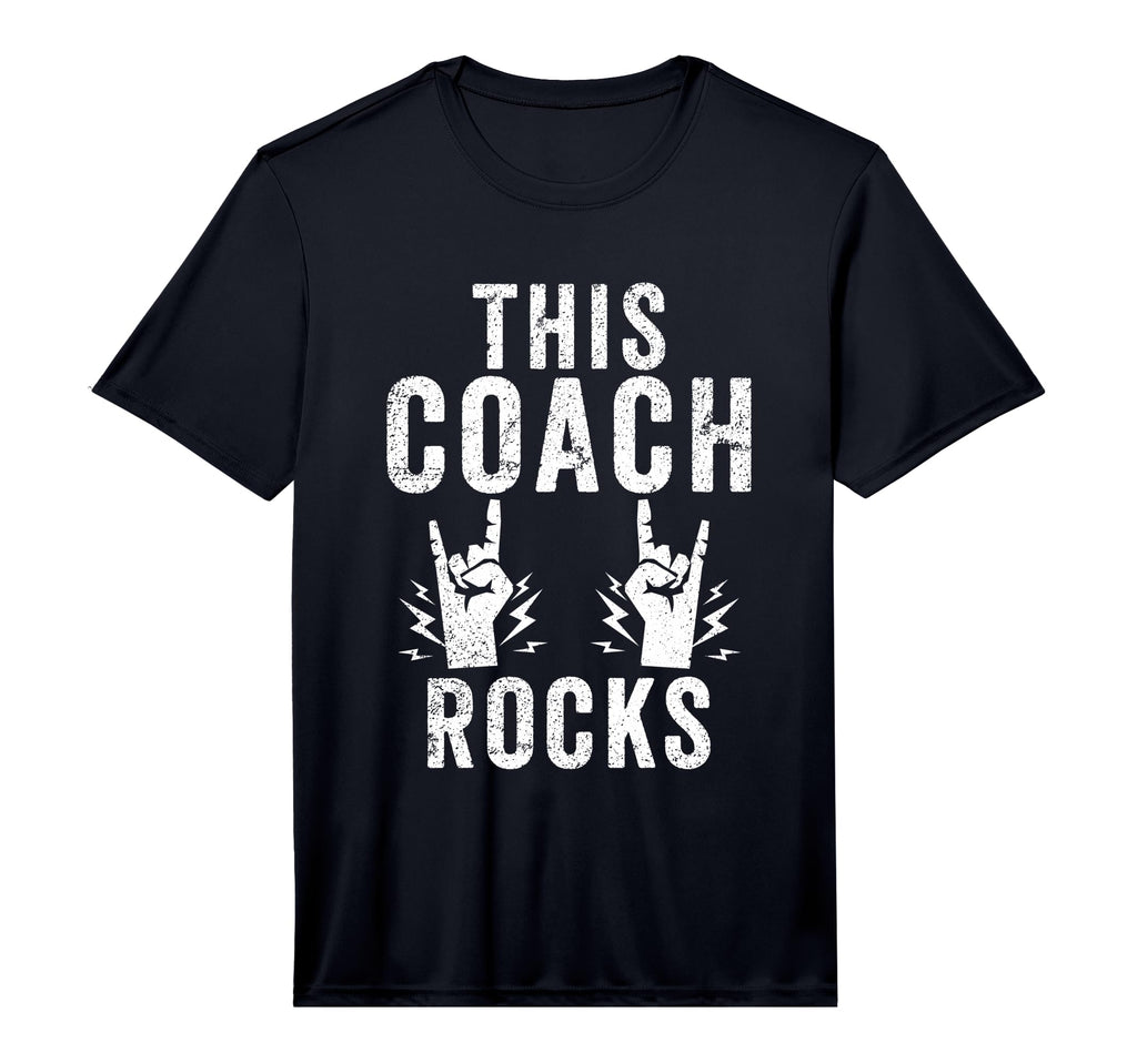 Mens This Coach Rocks Sports Coach T-Shirt - Fun Novelty Design Men Women - T-Shirt, Sweatshirt, Hoodie