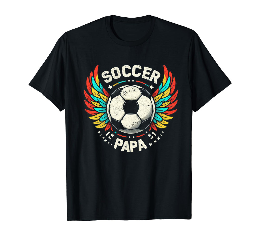 Soccer Papa Family Matching Dad Fathers T-Shirt - Aesthetic Graphic Unisex - T-Shirt, Sweatshirt, Hoodie