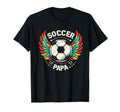 Soccer Papa Family Matching Dad Fathers T-Shirt - Aesthetic Graphic Unisex - T-Shirt, Sweatshirt, Hoodie