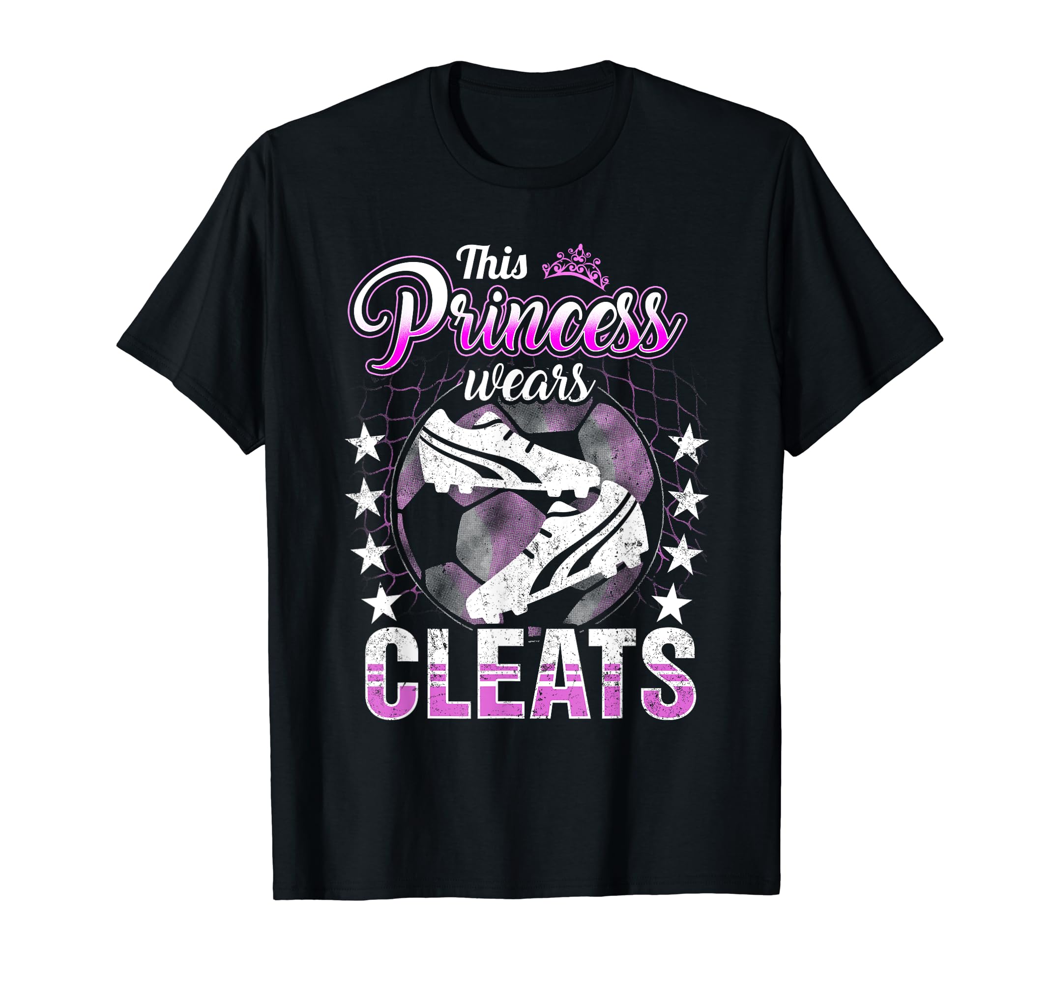 This Princess Wears Cleats Soccer T-Shirt - Custom Art Print Men Women - T-Shirt, Sweatshirt, Hoodie