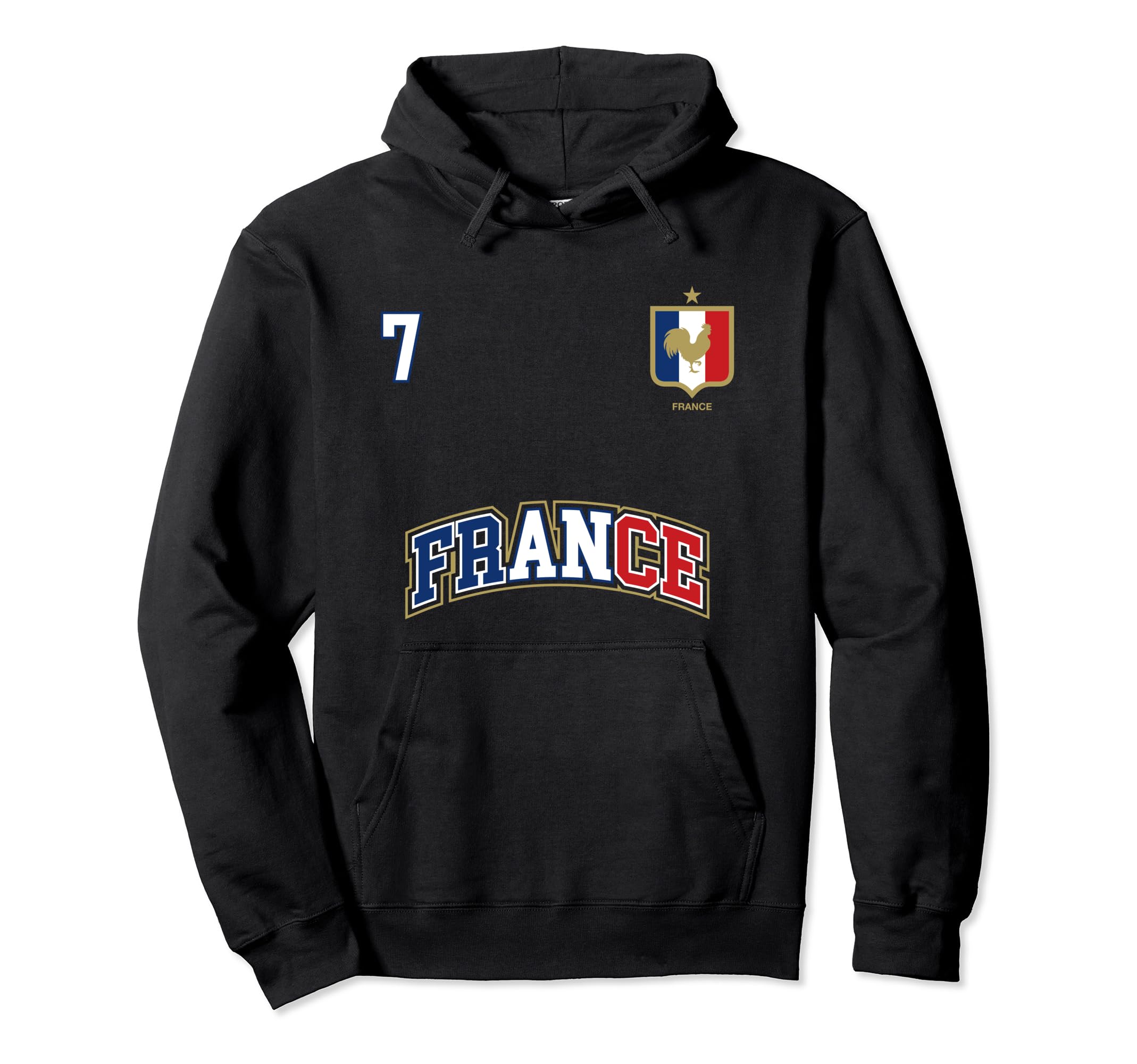 France Number 7 Soccer Team Sports Hoodie - Trendy Graphic Men Women - T-Shirt, Sweatshirt, Hoodie