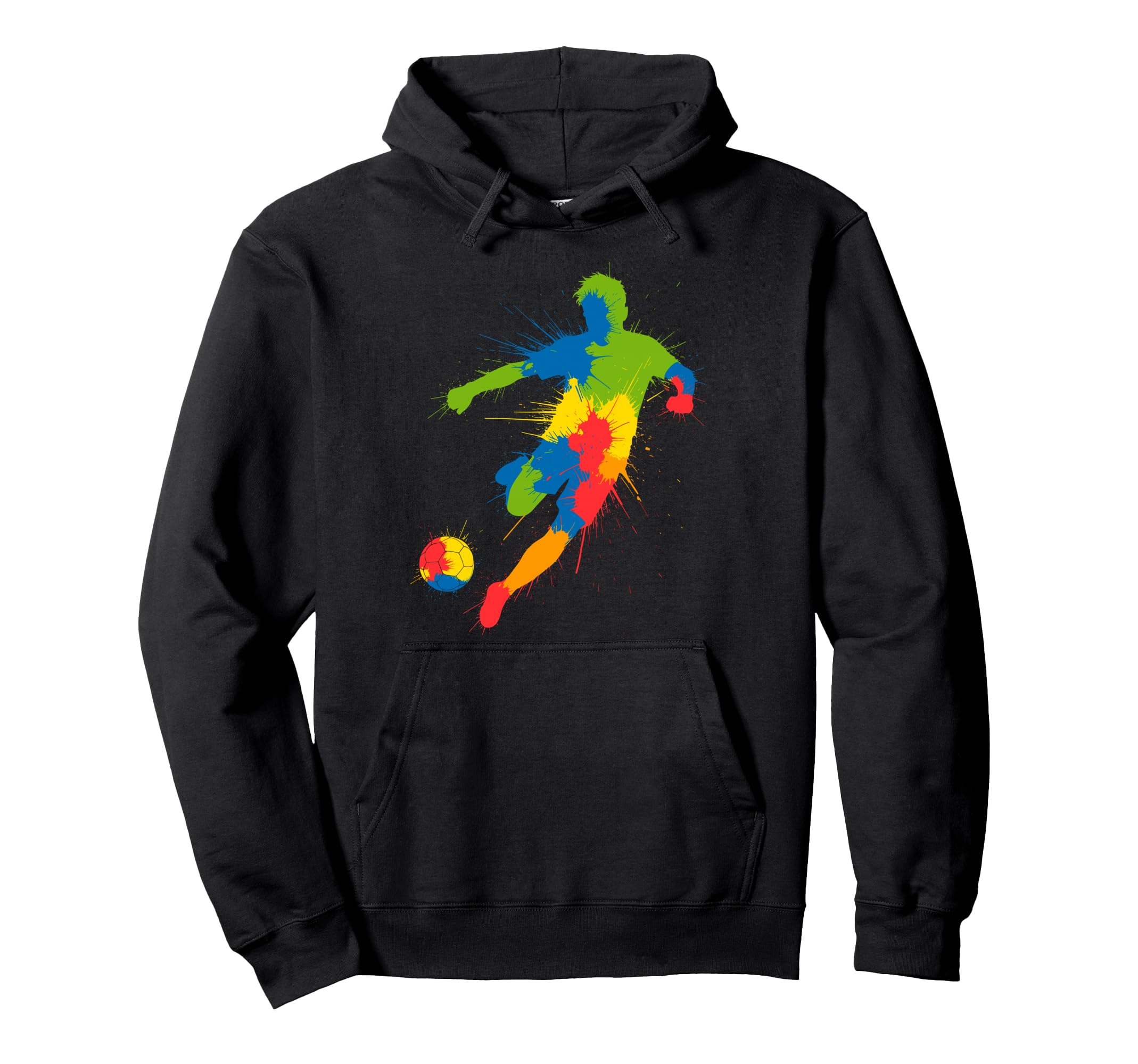 Colorful Funny Soccer Player Fan Game Day Hoodie - Streetwear Style Unisex - T-Shirt, Sweatshirt, Hoodie