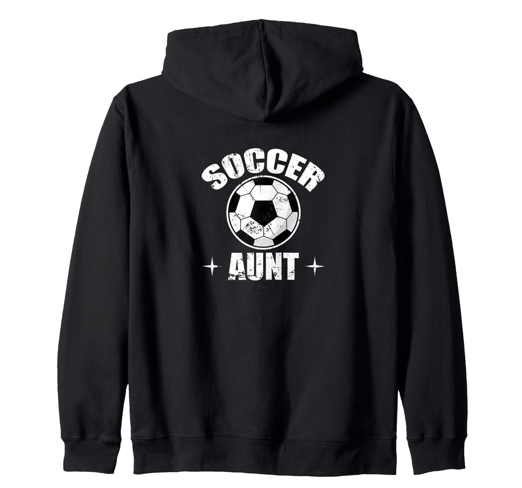 Soccer Auntfootballgoal Cheer Aunt T-Shirt - Novelty Apparel Men Women - T-Shirt, Sweatshirt, Hoodie