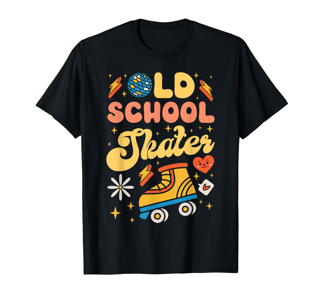 Roller Skating Skate 1970S Old School T-Shirt - Unique Graphic for Adults - T-Shirt, Sweatshirt, Hoodie