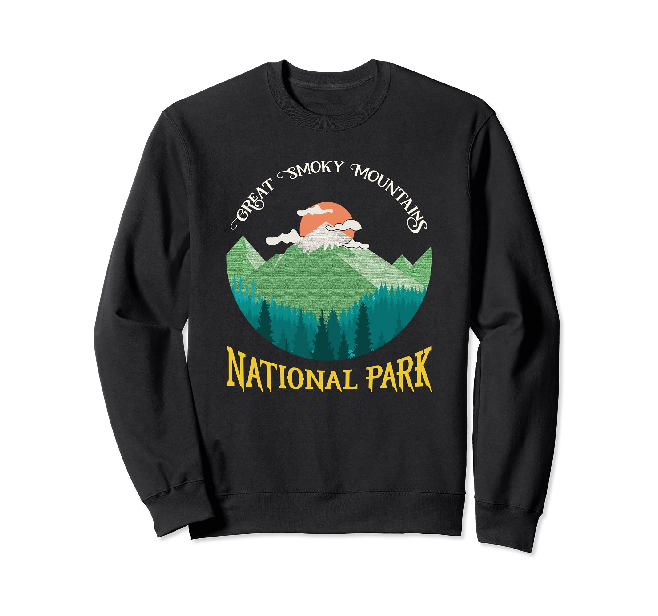 National Park Smoky Mountains Sweatshirt - Custom Art Print for Adults - T-Shirt, Sweatshirt, Hoodie