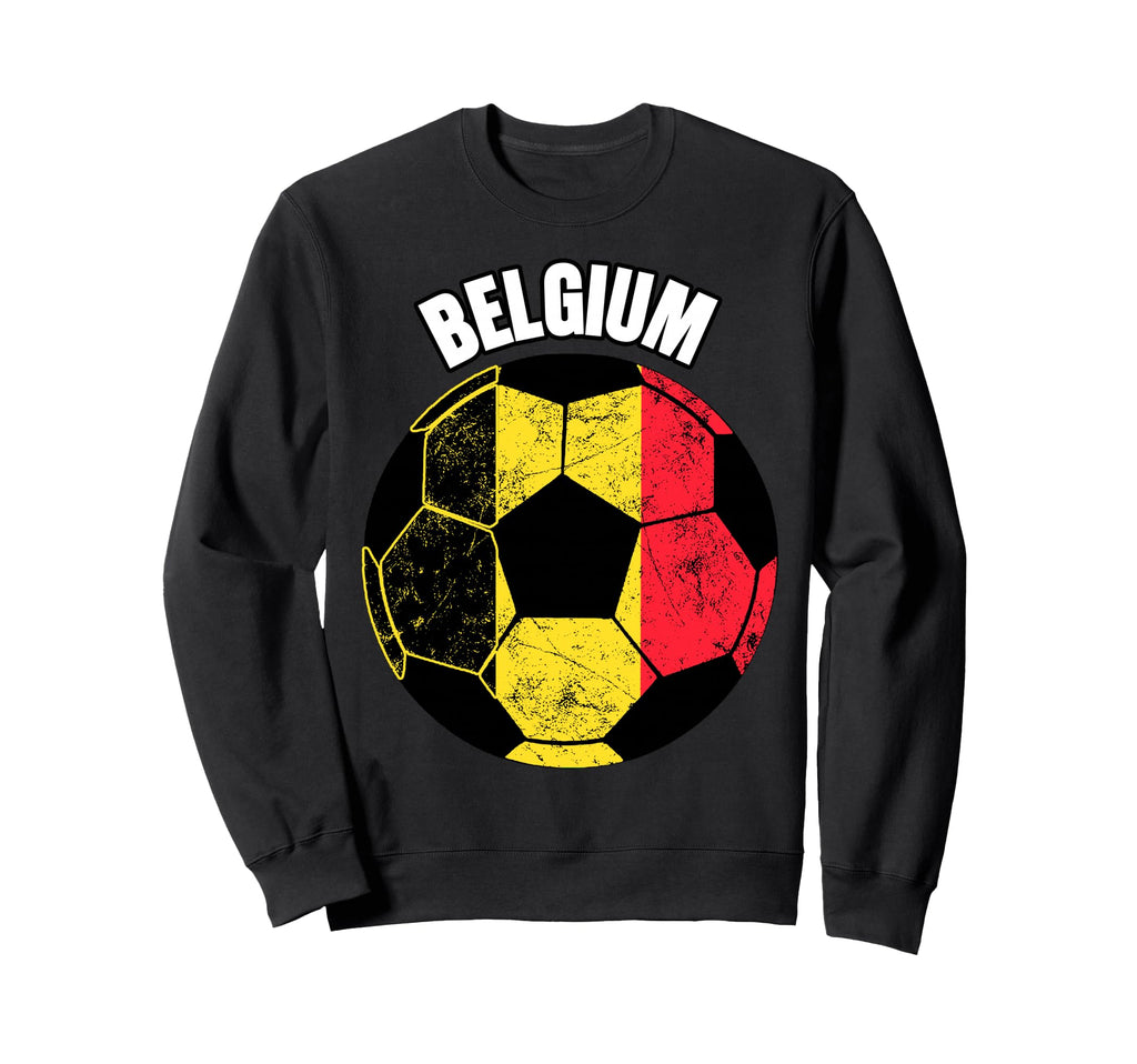 Belgium Soccer Game Player Sweatshirt - Custom Art Print Men Women - T-Shirt, Sweatshirt, Hoodie