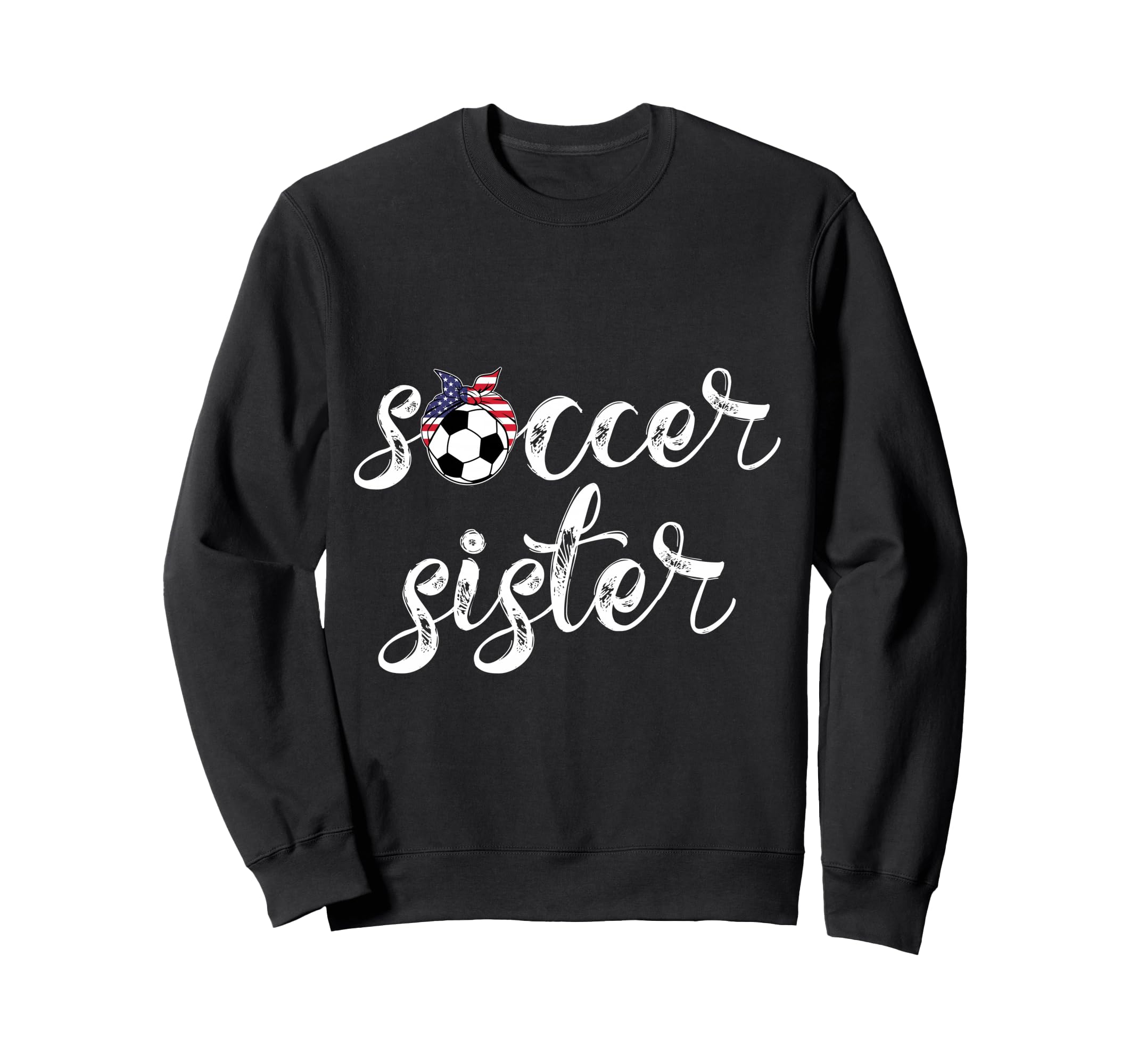 Womens Soccer Player Bandana Ball Sweatshirt - Aesthetic Graphic Men Women - T-Shirt, Sweatshirt, Hoodie