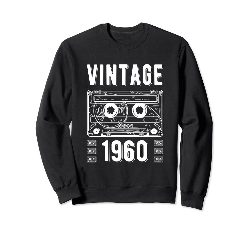 1960 Cassette Tape Funny 64Th Sweatshirt - Fun Novelty Design Men Women - T-Shirt, Sweatshirt, Hoodie