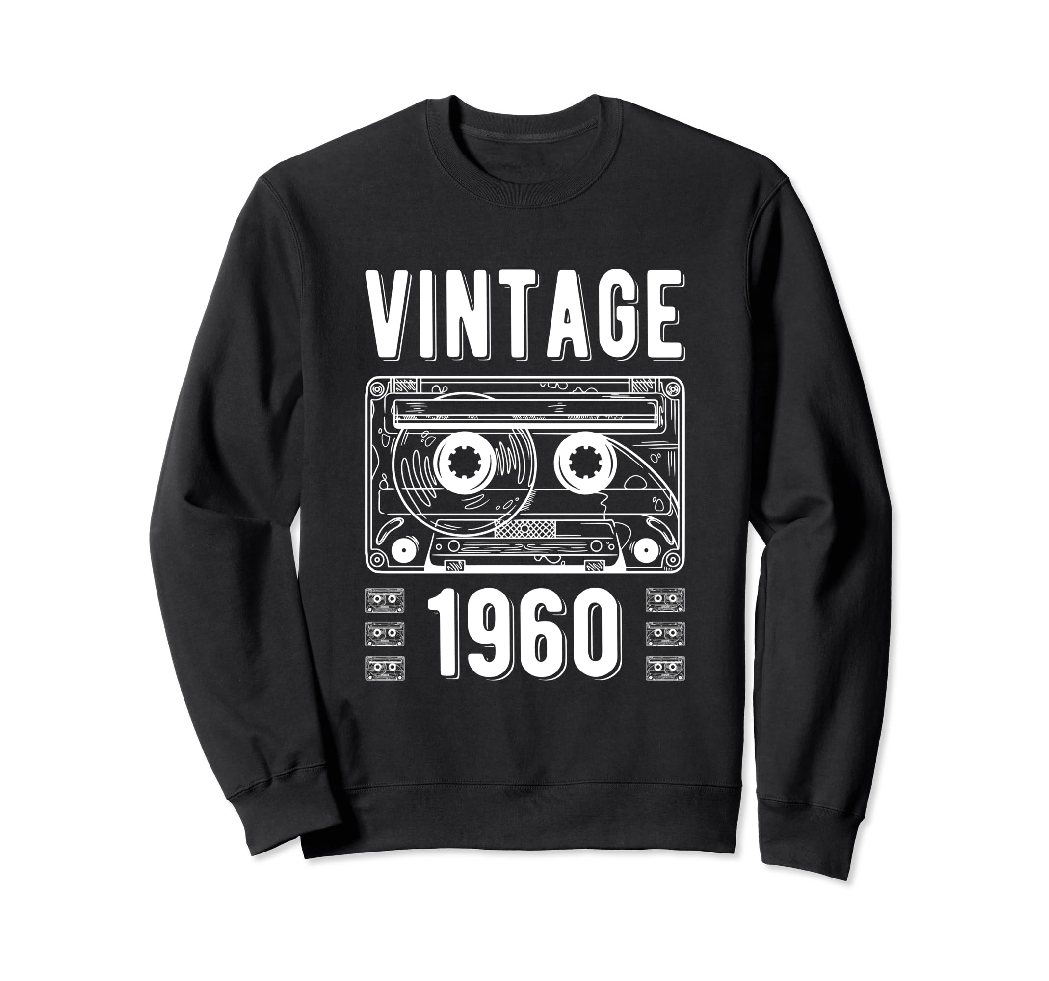1960 Cassette Tape Funny 64Th Sweatshirt - Fun Novelty Design Men Women - T-Shirt, Sweatshirt, Hoodie