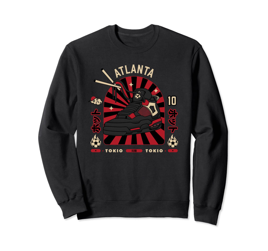 Atlanta Ramens Sneakers Japan Art Pop Sweatshirt - Unique Graphic Unisex - T-Shirt, Sweatshirt, Hoodie