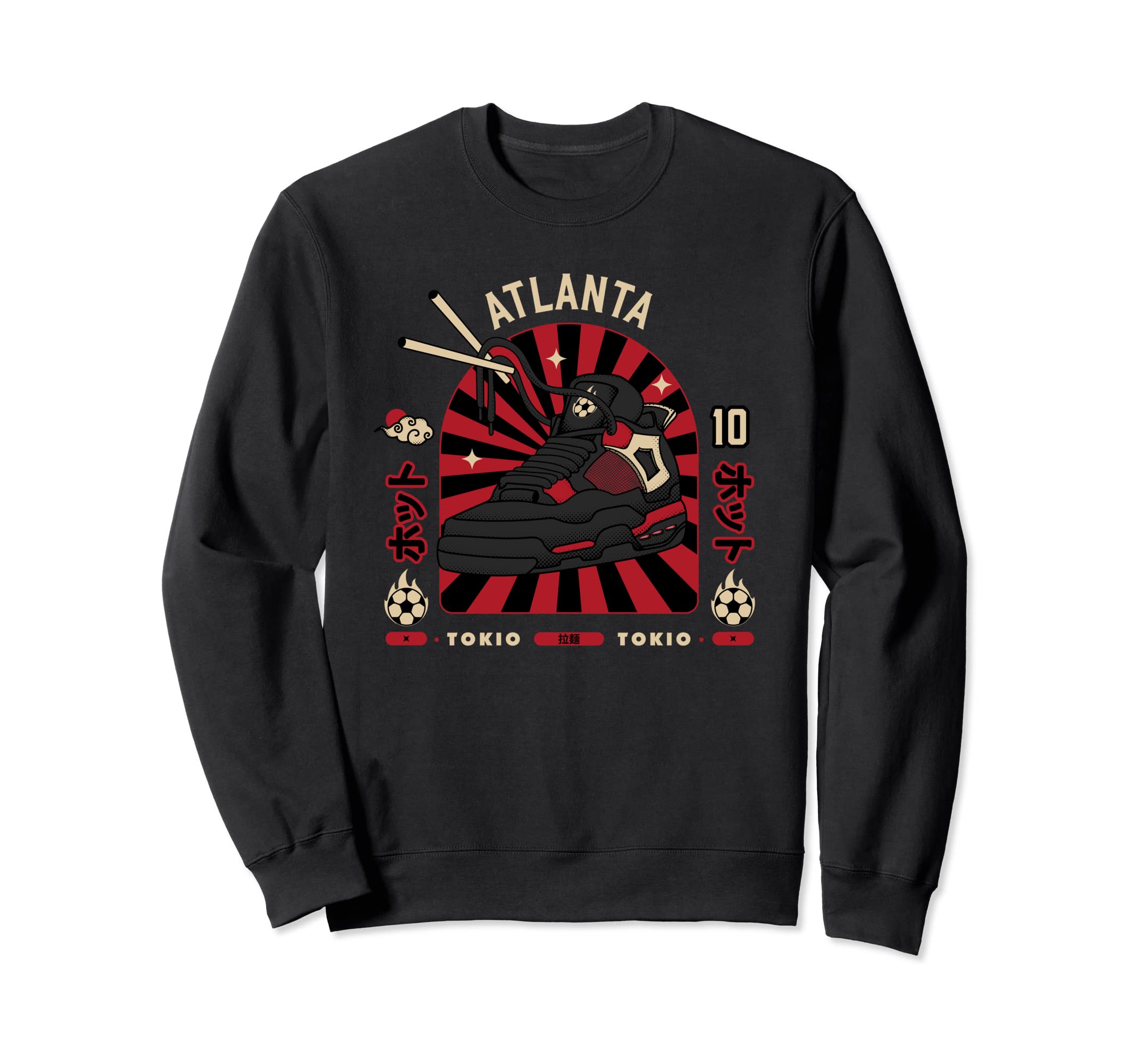Atlanta Ramens Sneakers Japan Art Pop Sweatshirt - Unique Graphic Unisex - T-Shirt, Sweatshirt, Hoodie