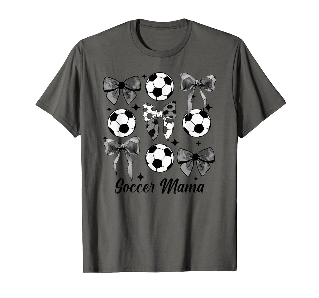 Soccer Mama Coquette Bow Soccer Mom T-Shirt - Aesthetic Graphic Men Women - T-Shirt, Sweatshirt, Hoodie