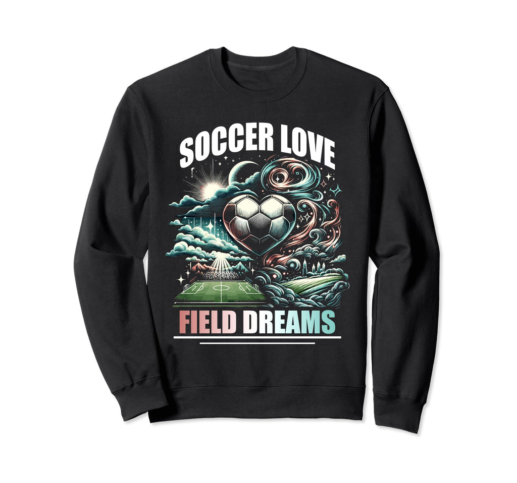 Soccer Love Field Dreams Soccer Goal Sweatshirt - Aesthetic Graphic Unisex - T-Shirt, Sweatshirt, Hoodie