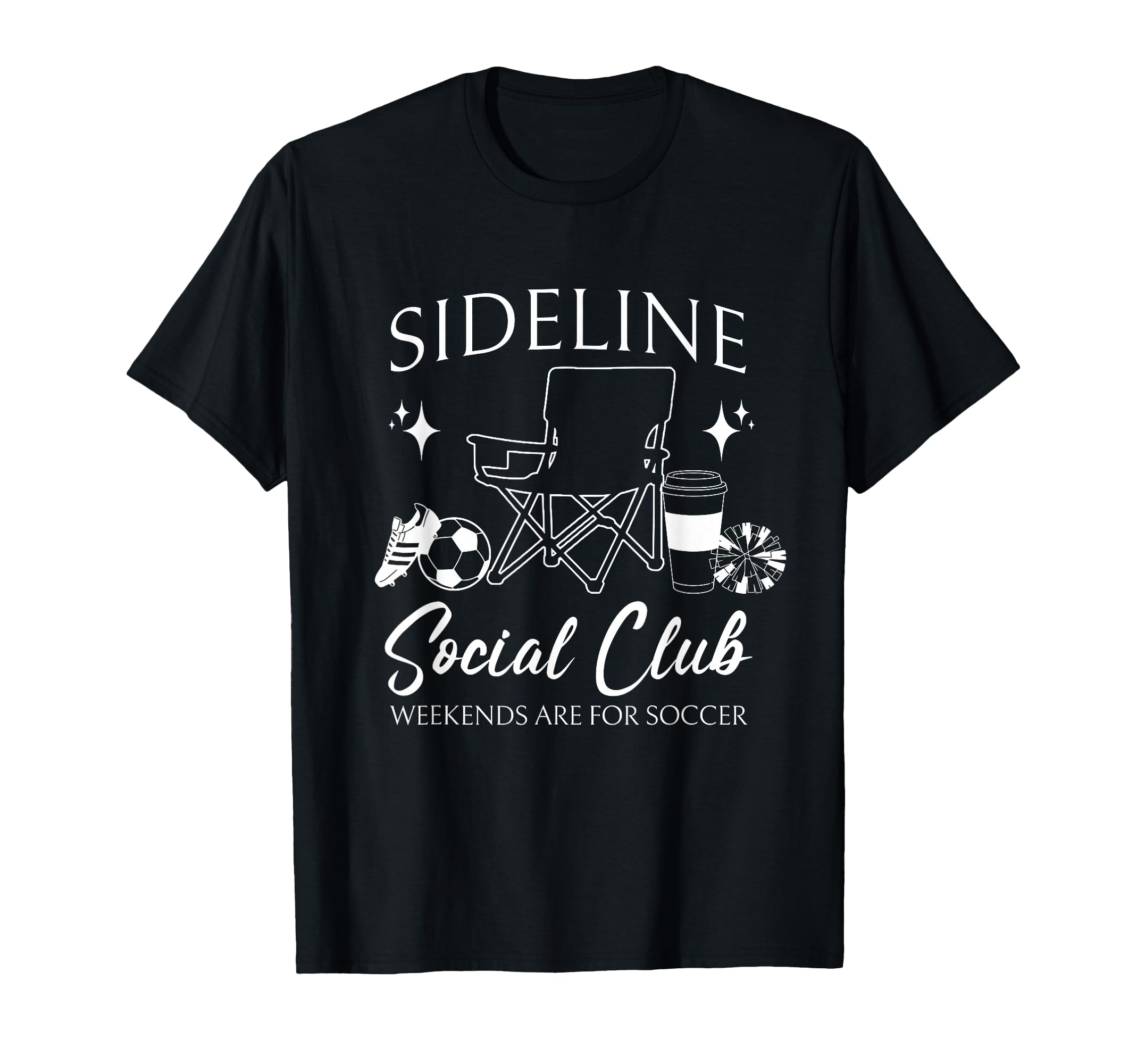 Sideline Social Club Soccer Mom Game Day T-Shirt - Graphic Print Unisex - T-Shirt, Sweatshirt, Hoodie