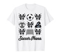 Soccer Nana Bow Soccer Mom Mommy T-Shirt - Trendy Graphic for Adults - T-Shirt, Sweatshirt, Hoodie