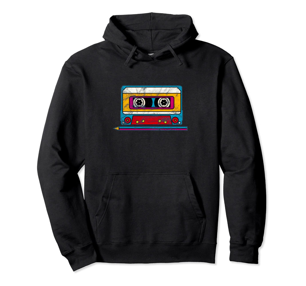 Mixtape Cassette Pen Music 70S 80S 90S Hoodie - Trendy Graphic Unisex - T-Shirt, Sweatshirt, Hoodie