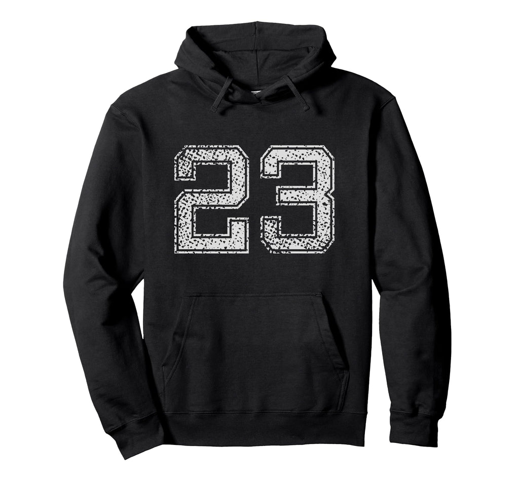 Number 23 Numbered Birthday Hoodie - Custom Art Print for Adults - T-Shirt, Sweatshirt, Hoodie