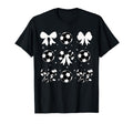 Coquette Soccer Bow Cheer Soccer T-Shirt - Fun Novelty Design Men Women - T-Shirt, Sweatshirt, Hoodie