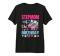 Stepmom Birthday Rolling Skate Bday T-Shirt - Minimalist Print Men Women - T-Shirt, Sweatshirt, Hoodie