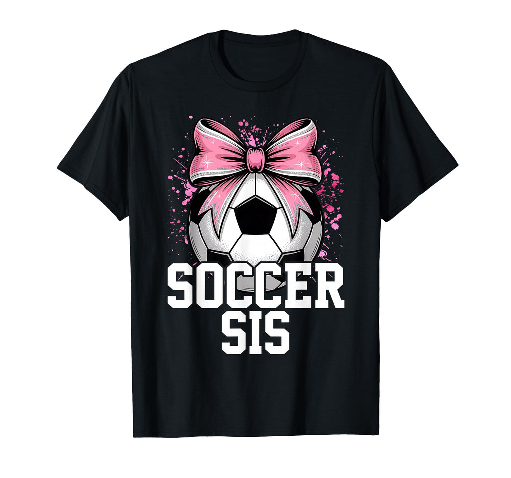 Soccer Sister Heart Big Sister Little T-Shirt - Custom Art Print Unisex - T-Shirt, Sweatshirt, Hoodie