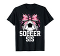 Soccer Sister Heart Big Sister Little T-Shirt - Custom Art Print Unisex - T-Shirt, Sweatshirt, Hoodie