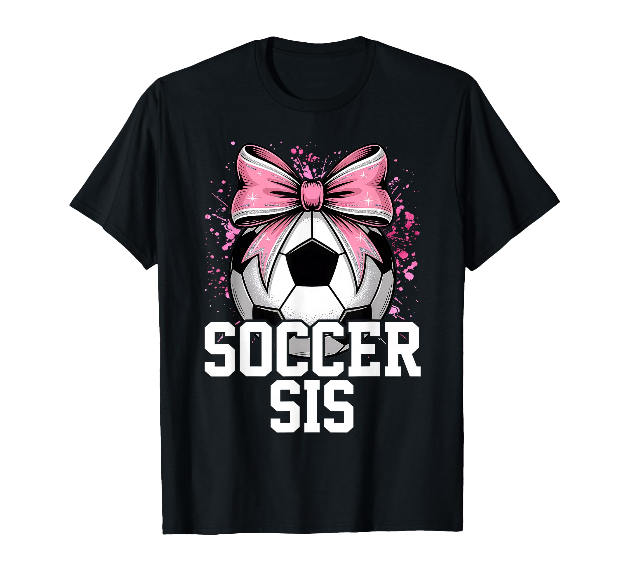 Soccer Sister Heart Big Sister Little T-Shirt - Custom Art Print Unisex - T-Shirt, Sweatshirt, Hoodie