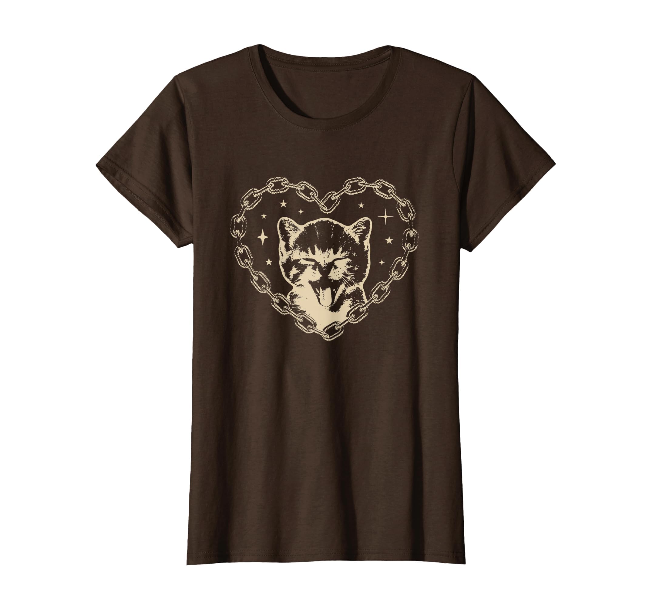 Y2K Cat Heart Emo Goth 90S 2000S T-Shirt - Fun Novelty Design Men Women - T-Shirt, Sweatshirt, Hoodie
