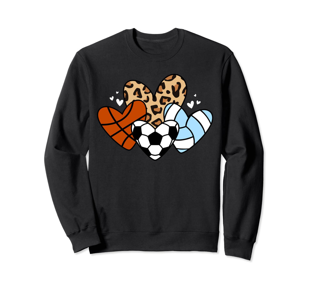 Soccer Basketball Volleyball Sweatshirt - Fun Novelty Design for Adults - T-Shirt, Sweatshirt, Hoodie