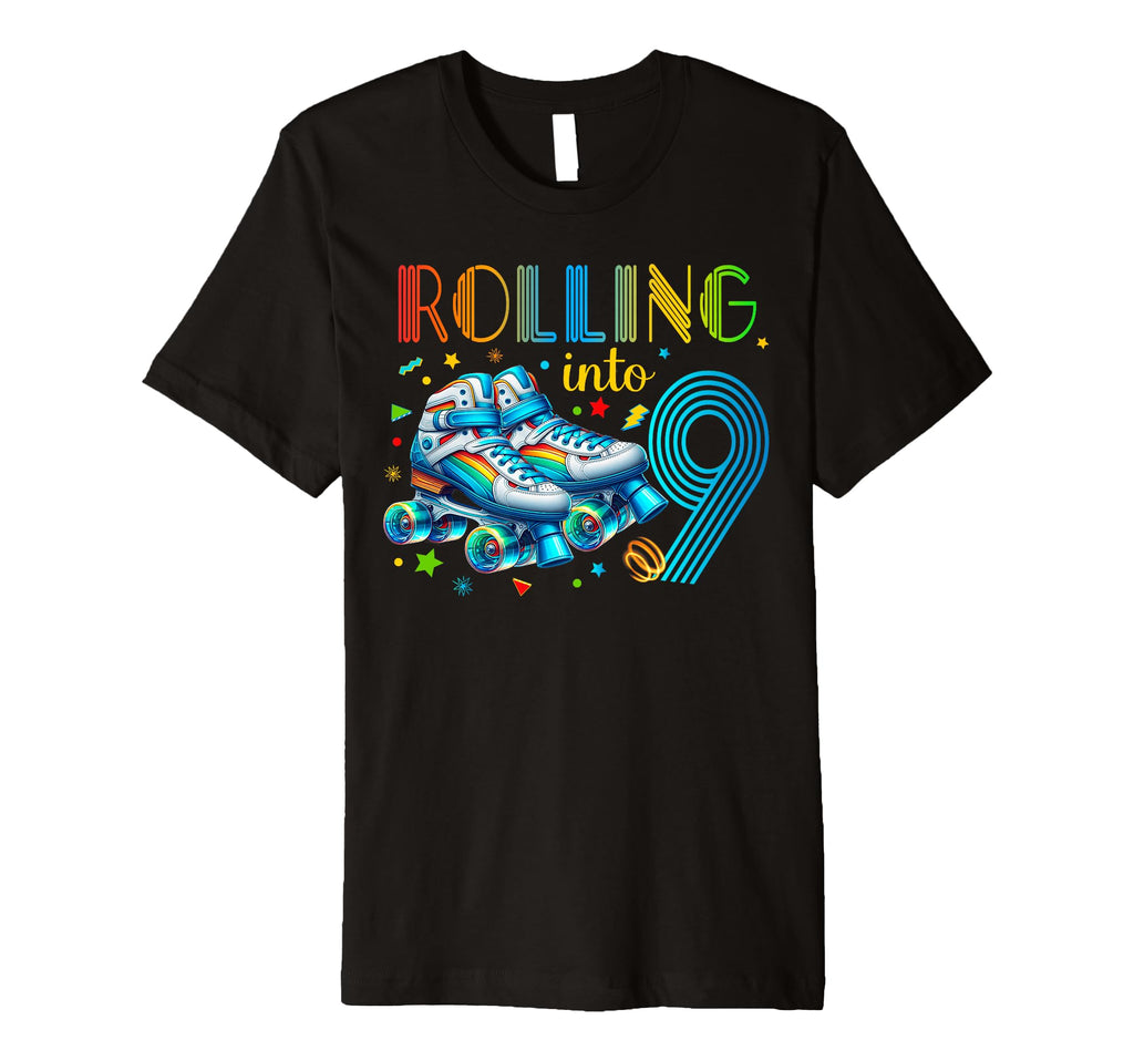 Roller Skates Birthday Party Skating T-Shirt - Casual Everyday Wear Unisex - T-Shirt, Sweatshirt, Hoodie