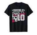 Soccer Birthday 10 Year Old Double T-Shirt - Unique Graphic for Adults - T-Shirt, Sweatshirt, Hoodie