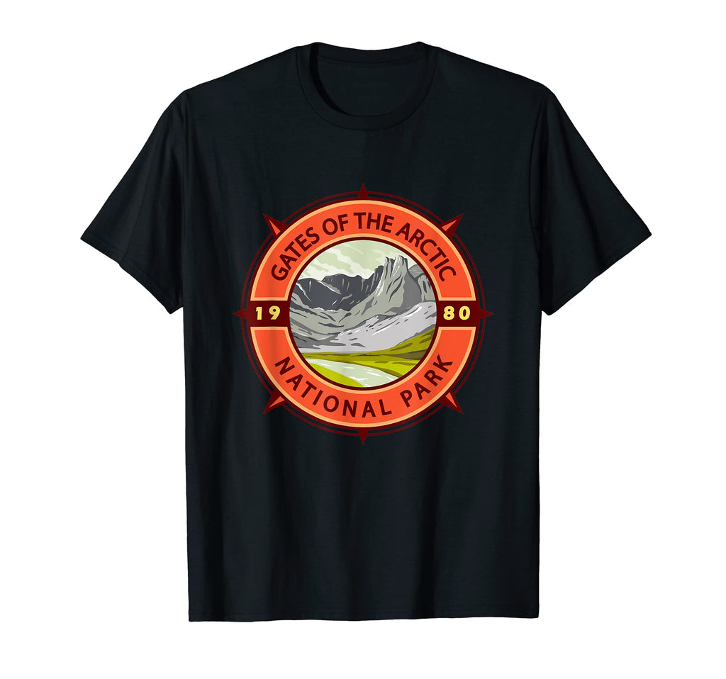 Gates Arctic National Park Compass T-Shirt - Custom Art Print for Adults - T-Shirt, Sweatshirt, Hoodie