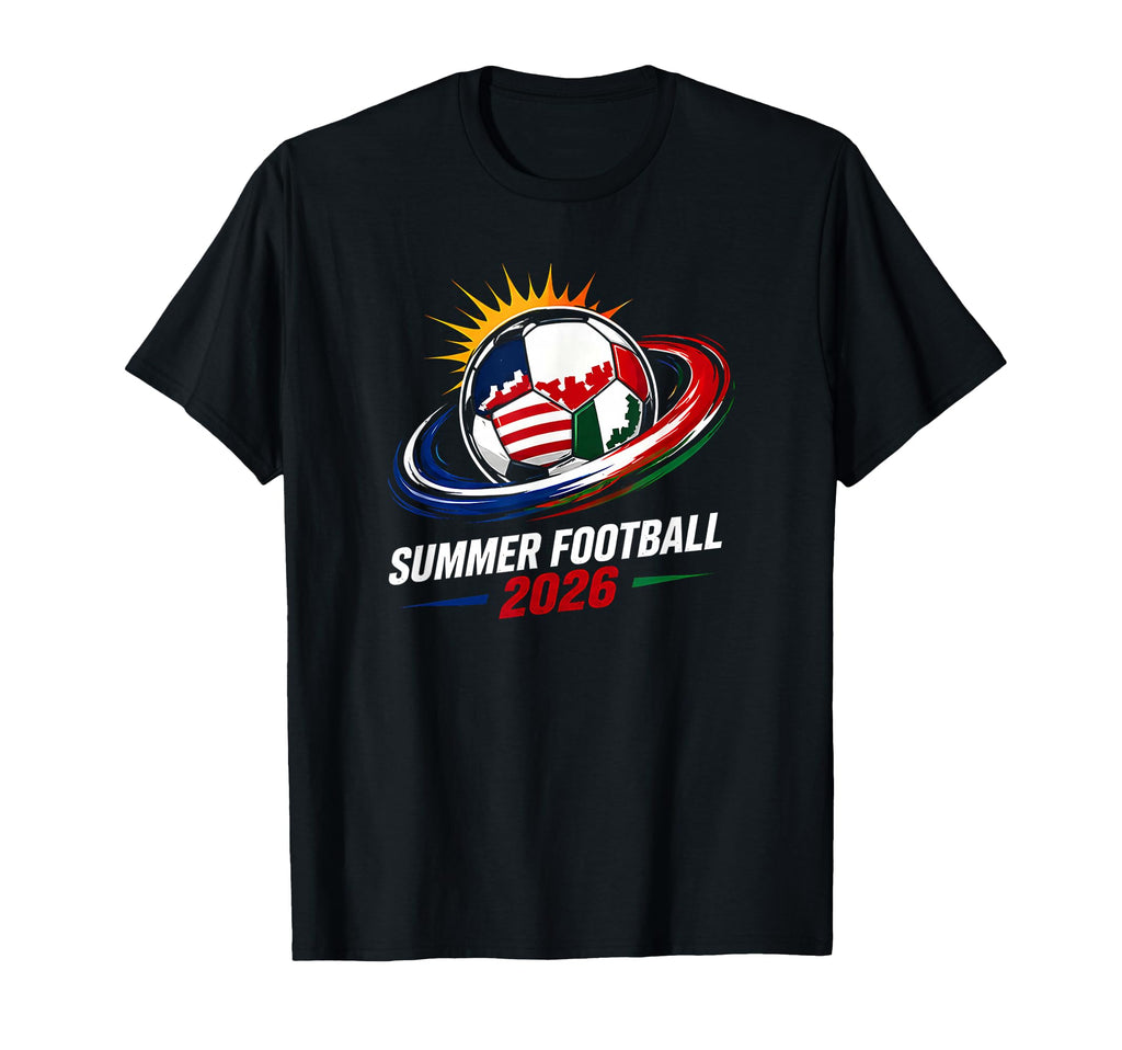 Summer Football 2026 Soccer Fans T-Shirt - Minimalist Print for Adults - T-Shirt, Sweatshirt, Hoodie